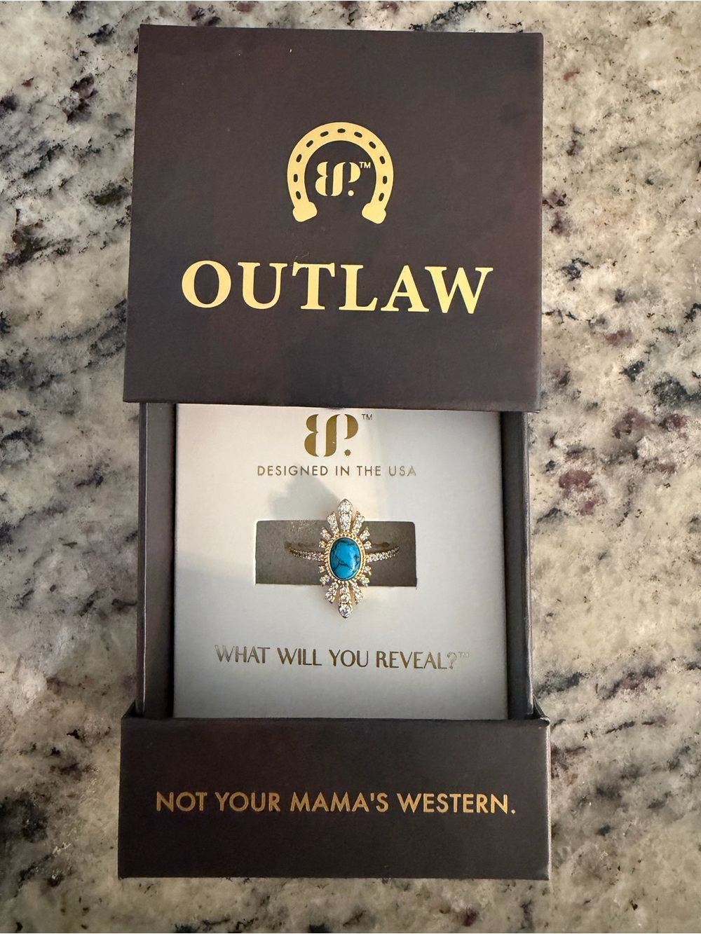Bomb Party Outlaw Gold Ring Size 7